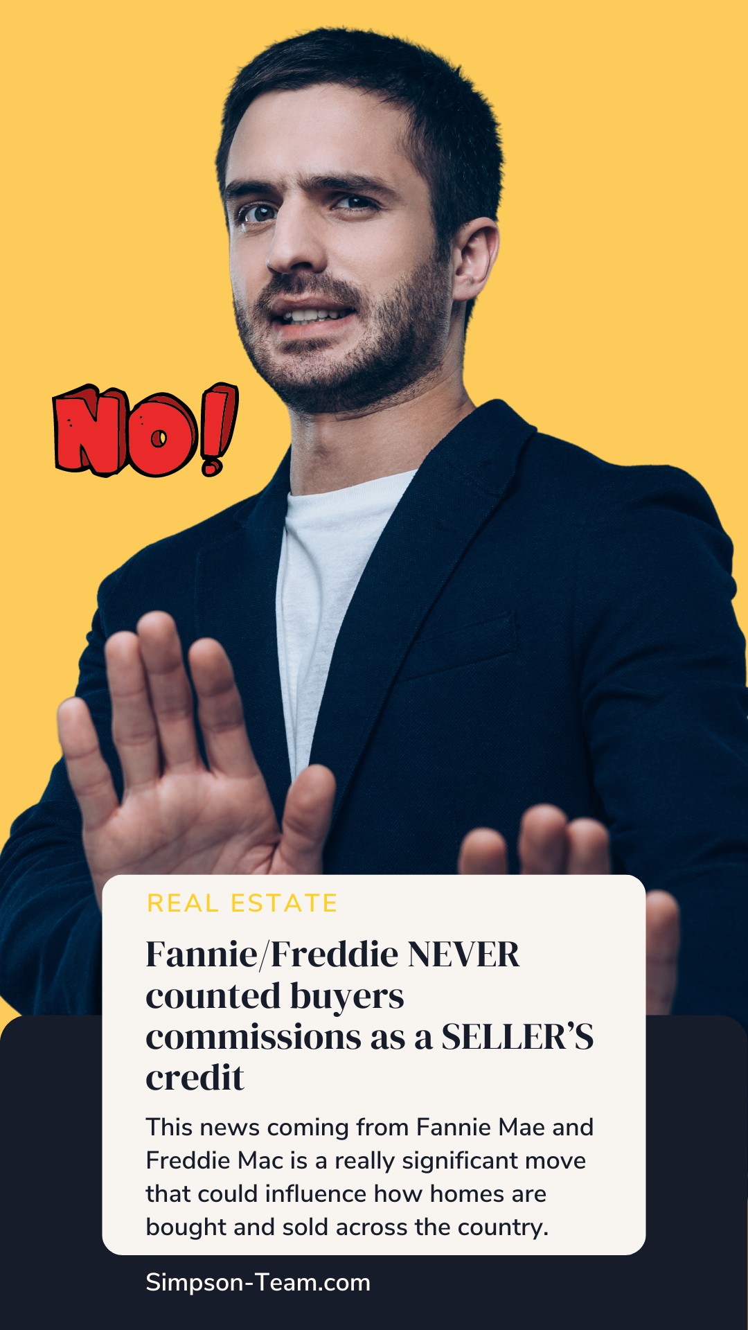 Fannie/Freddie NEVER counted buyer’s commissions as a SELLER’S credit